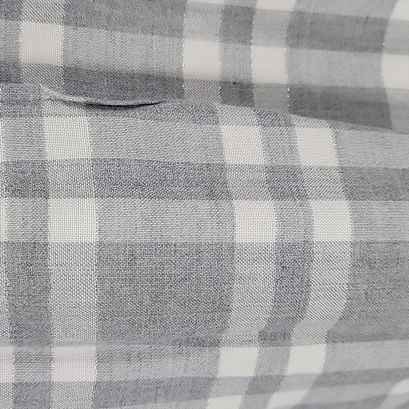 Lane Bryant Gray Checkered Button-Up Shirt - Picture 7 of 15